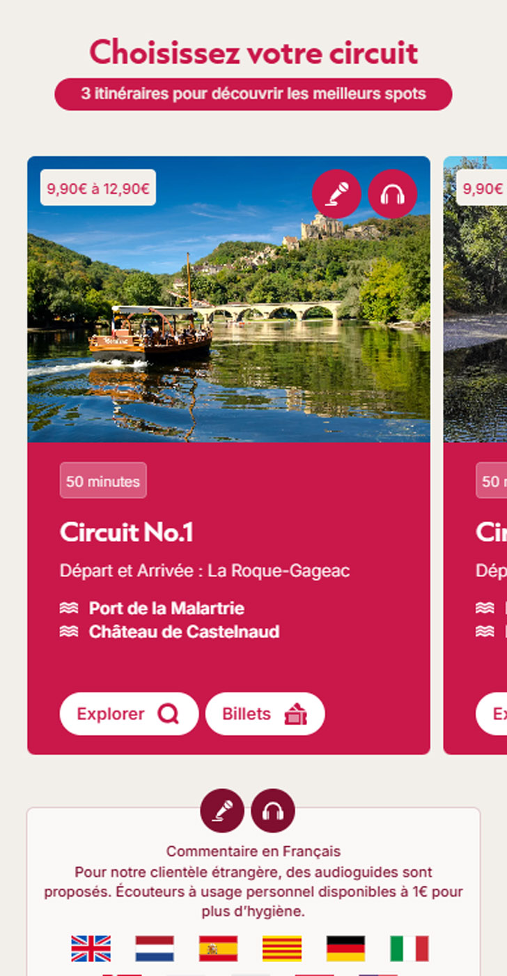creation site internet gabares norbert roque gageac dordogne mobile 2