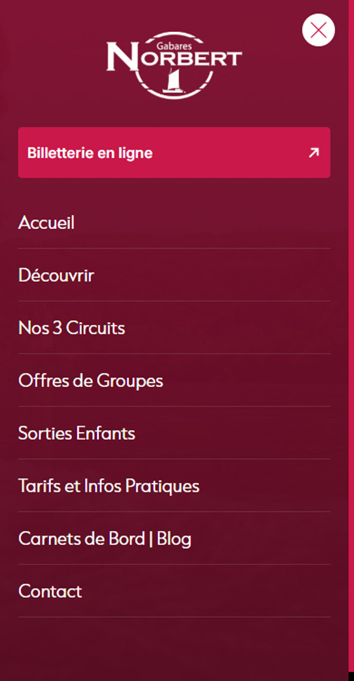 creation site internet gabares norbert roque gageac dordogne mobile 4