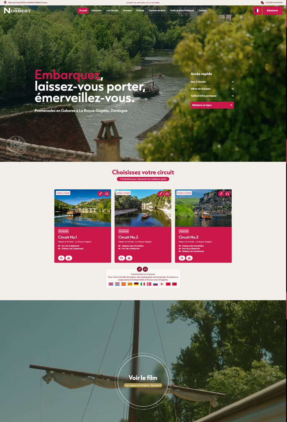 creation site internet gabares norbert roque gageac dordogne page 1 Copie