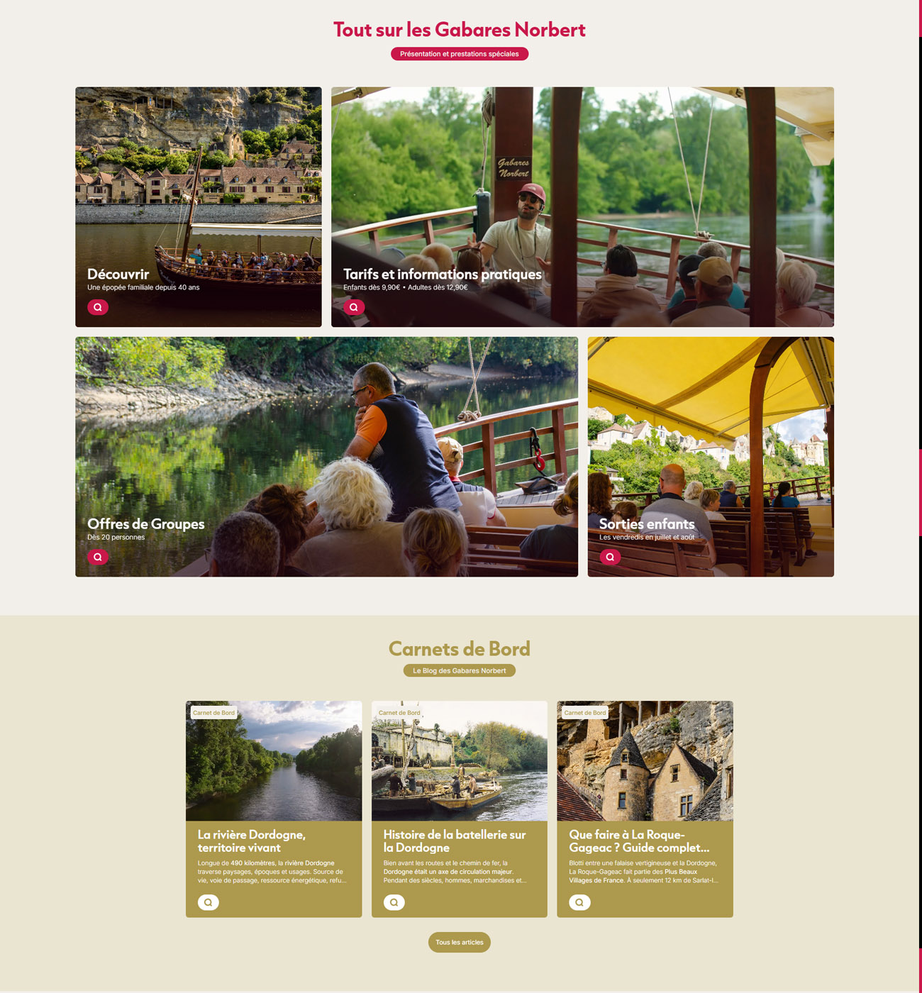 creation site internet gabares norbert roque gageac dordogne page 1