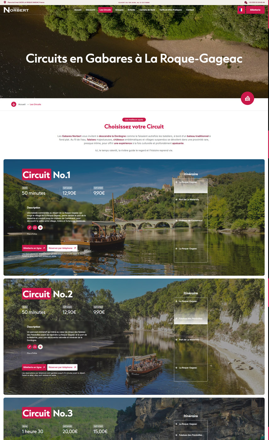 creation site internet gabares norbert roque gageac dordogne page 3