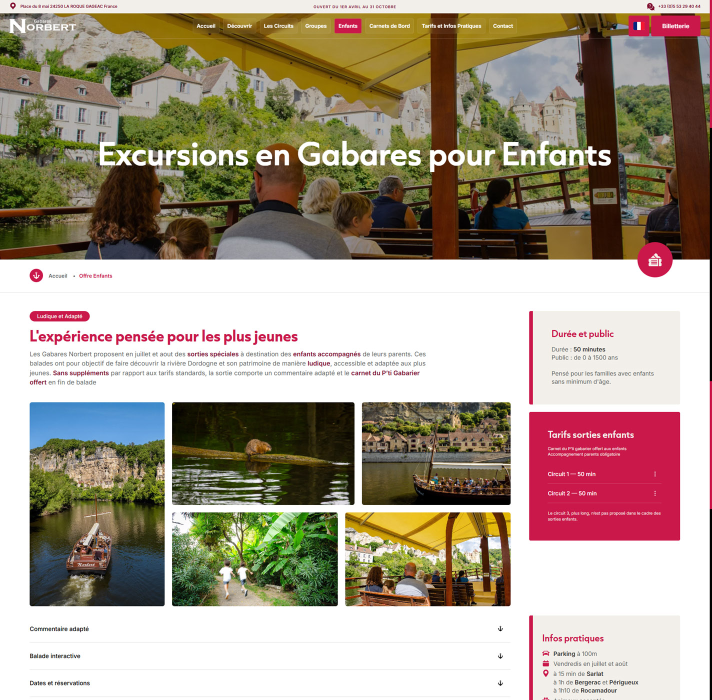 creation site internet gabares norbert roque gageac dordogne page 5