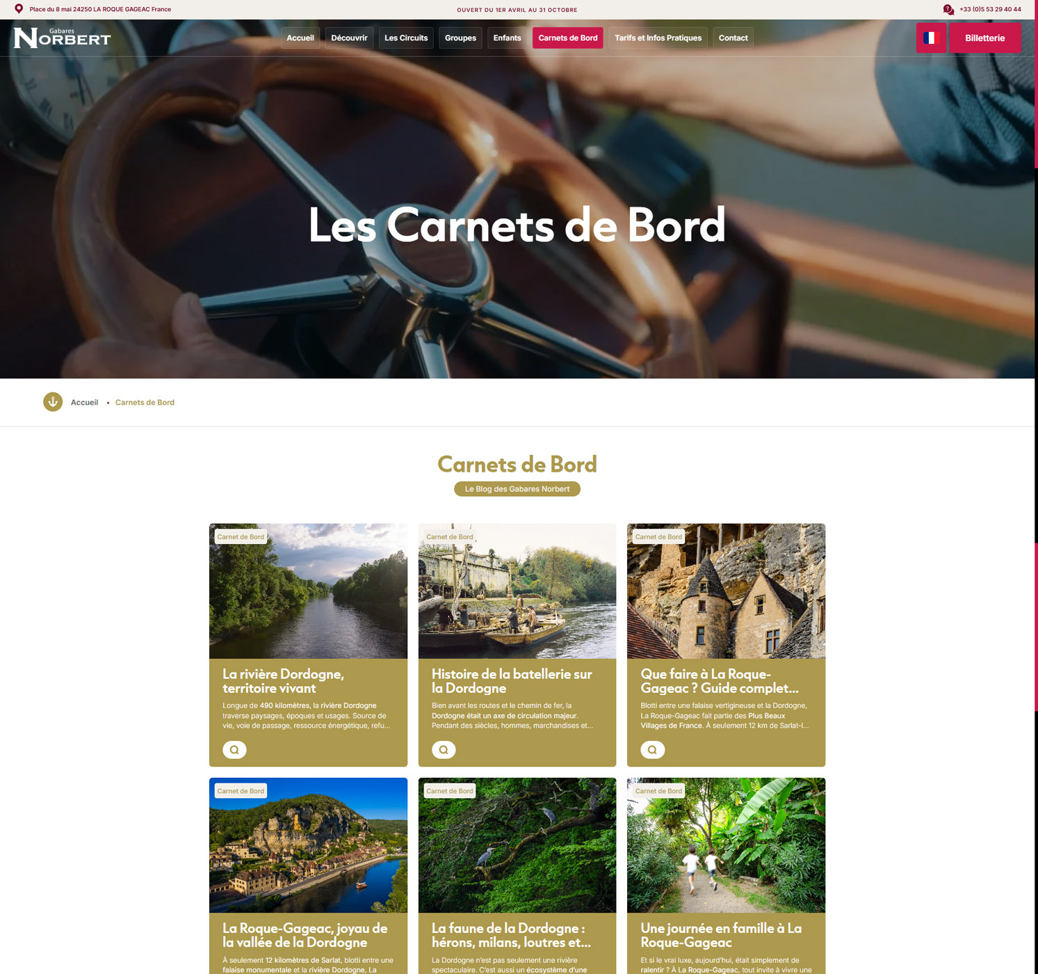 creation site internet gabares norbert roque gageac dordogne page 6