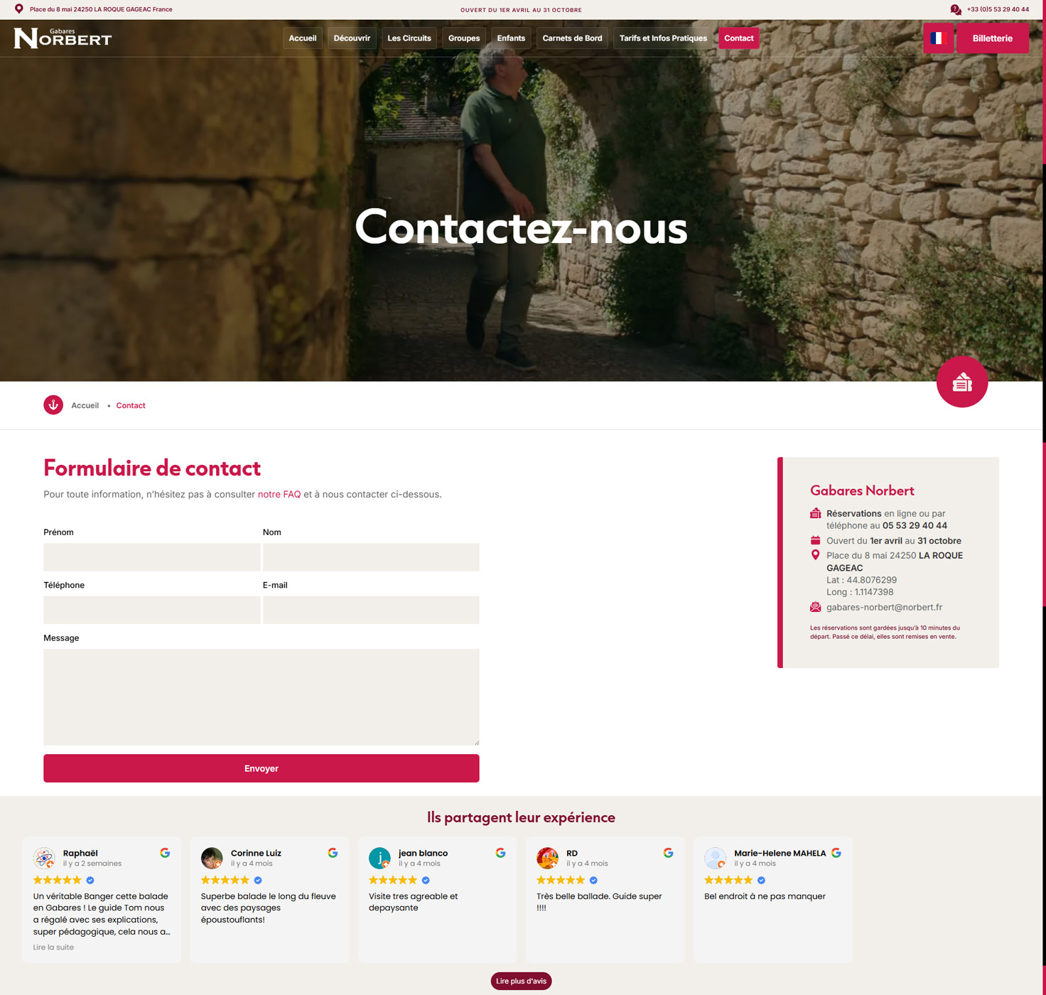 creation site internet gabares norbert roque gageac dordogne page 8