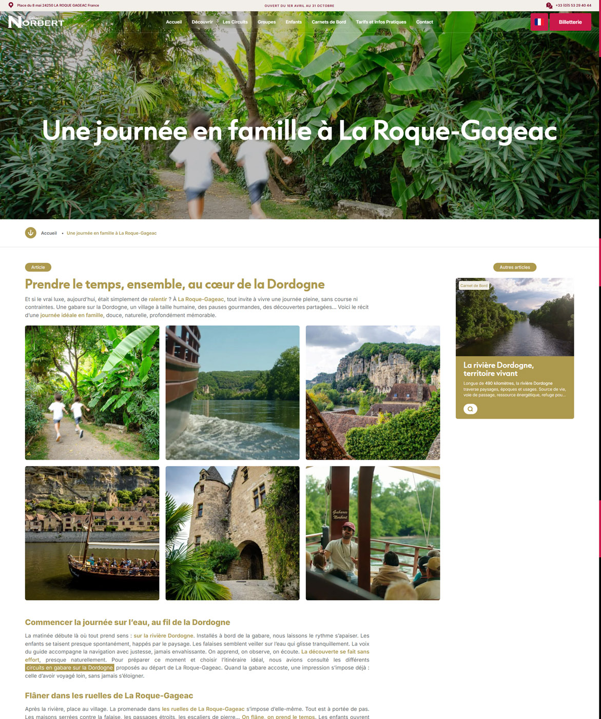 creation site internet gabares norbert roque gageac dordogne page 9