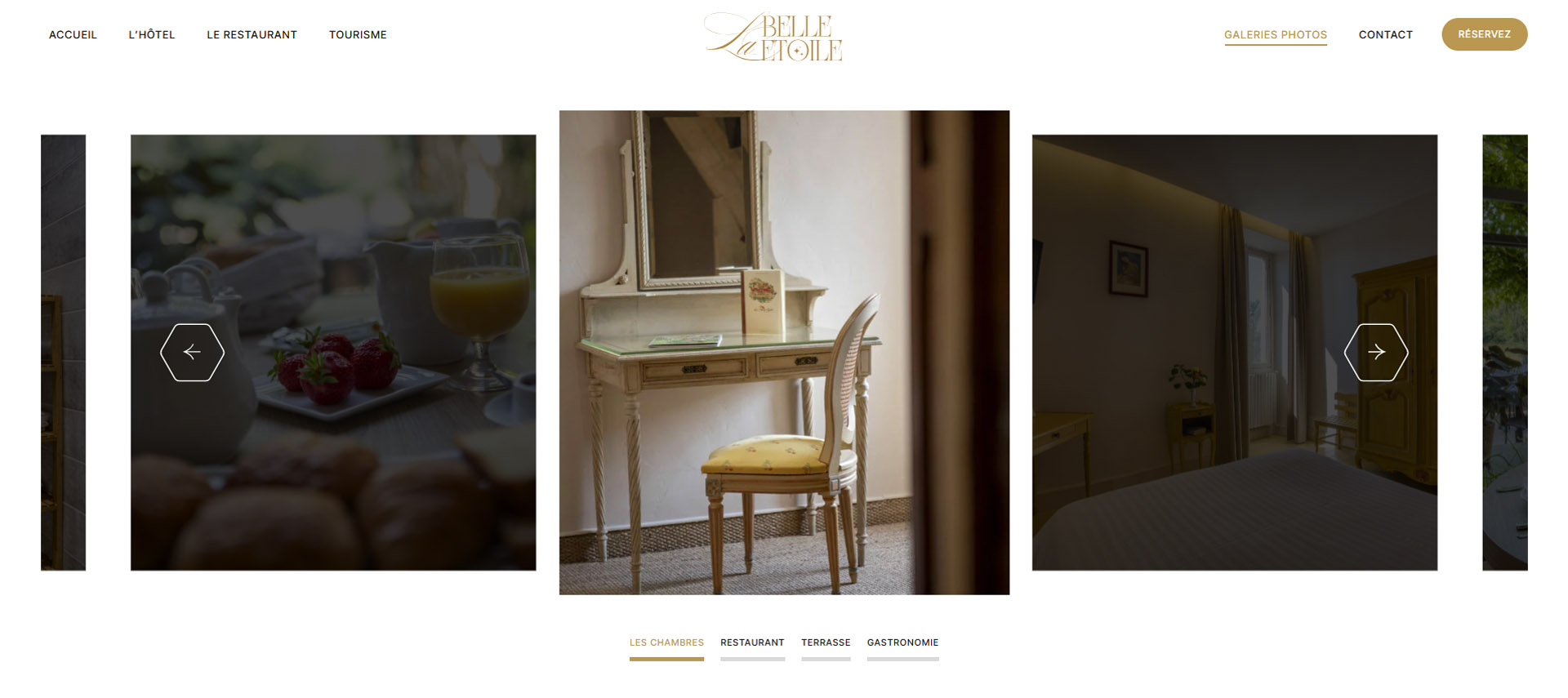 creation site internet restaurant dordogne belle etoile page 7