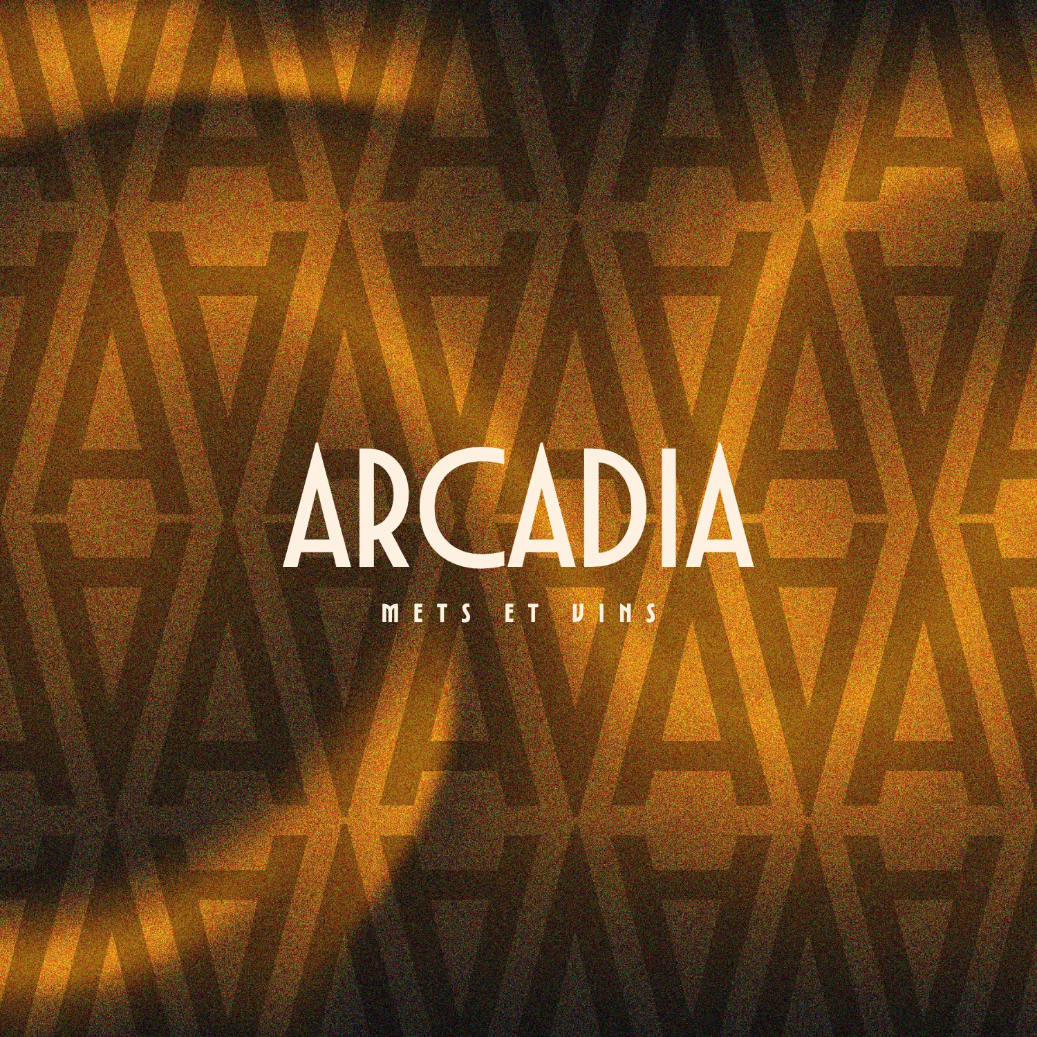 Logo Arcadia sur la frise du monogramme A, signature graphique de l’identité visuelle