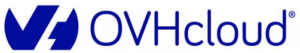 Logo OVHcloud, hébergeur français des sites